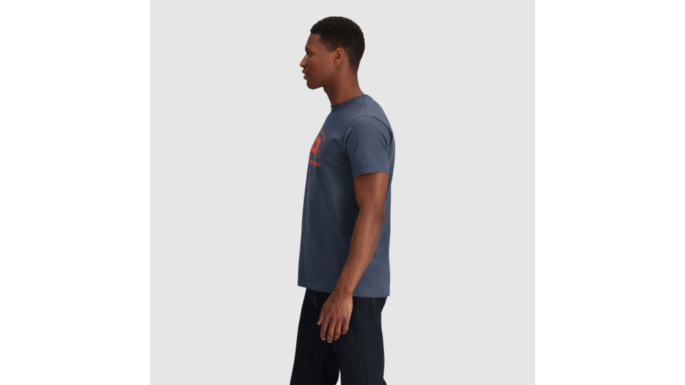 Outdoor Research OR Advocate T-Shirt, Naval Blue/Spice, Large, 2800422618008