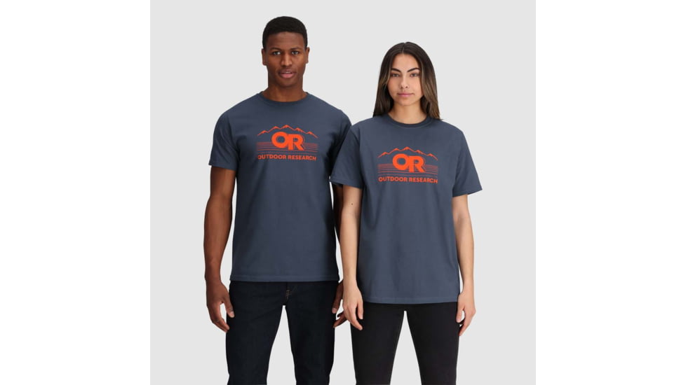 Outdoor Research OR Advocate T-Shirt, Naval Blue/Spice, Large, 2800422618008