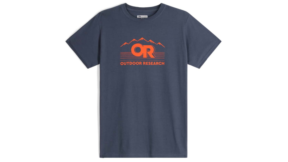 Outdoor Research OR Advocate T-Shirt, Naval Blue/Spice, Large, 2800422618008