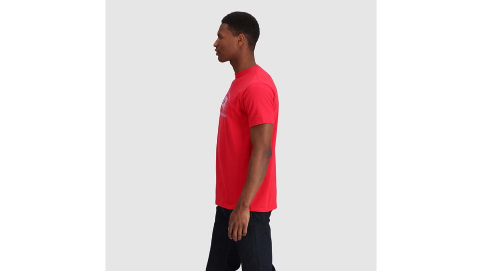Outdoor Research OR Advocate T-Shirt, Spice/Topaz, Medium, 2800422619007