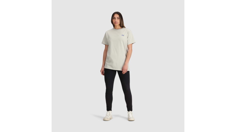 Outdoor Research OR Lockup Back Logo T-Shirt, Slate/Topaz, Small, 2895462623006