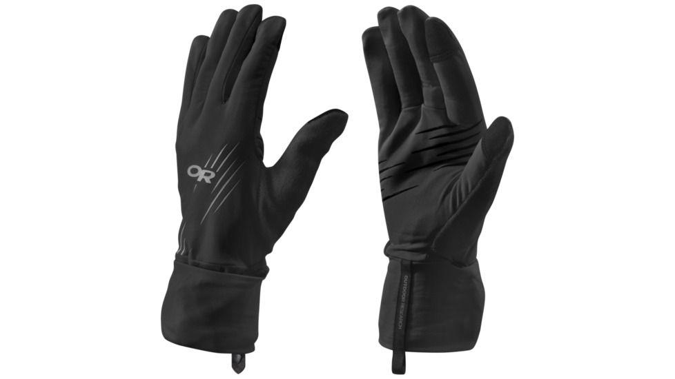 Outdoor Research Overdrive Convertible Glove - Mens-Heather/Black-Medium