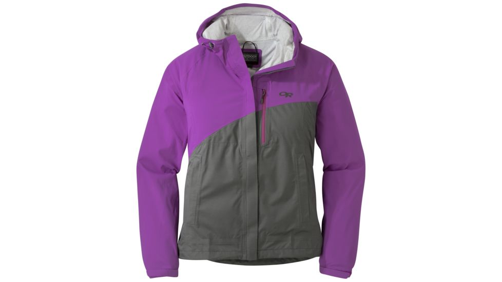 Outdoor Research Panorama Point Jacket, Women's, Ultraviolet/Charcoal herringbone, XL 264428-ultrv/chr hrb-XL
