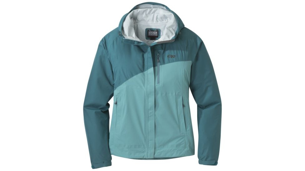 Outdoor Research Panorama Point Jacket - Womens, Washed Peacock Hrngbn/Seaglass, Small, 2644281369006