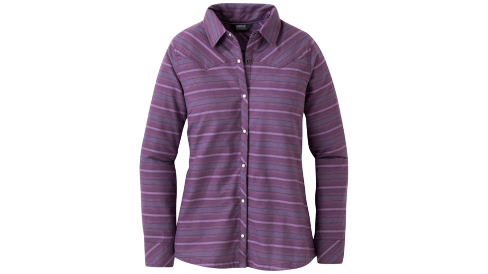 Outdoor Research Pilchuck Long Sleeve Shirt - Womens, Pacific Plum, XS, 2681471287005