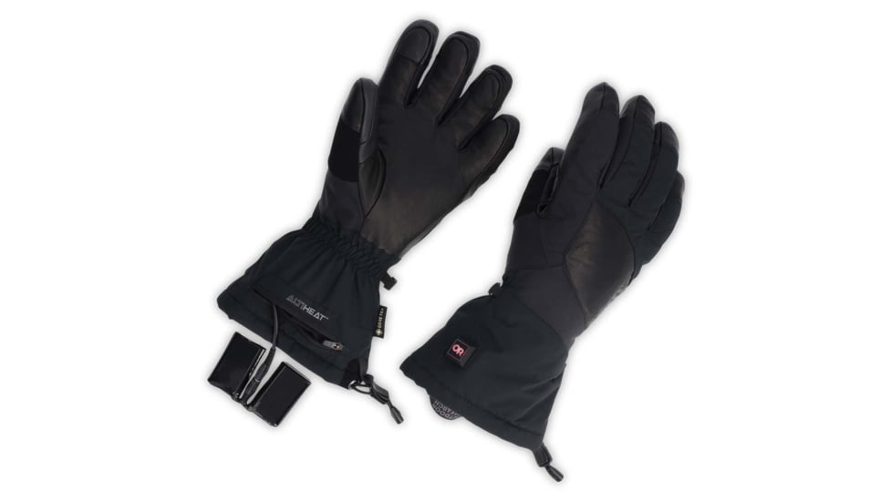 Outdoor Research Prevail Heated GORE-TEX Gloves, Black, Small, 3000050001006