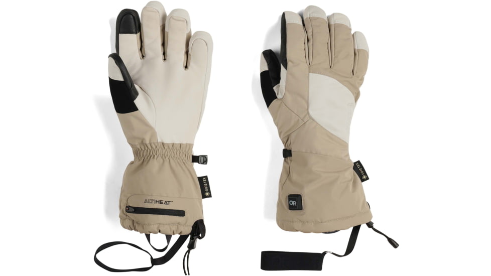 Outdoor Research Prevail Heated GORE-TEX Gloves, Pro Khaki, Medium, 3000052291007