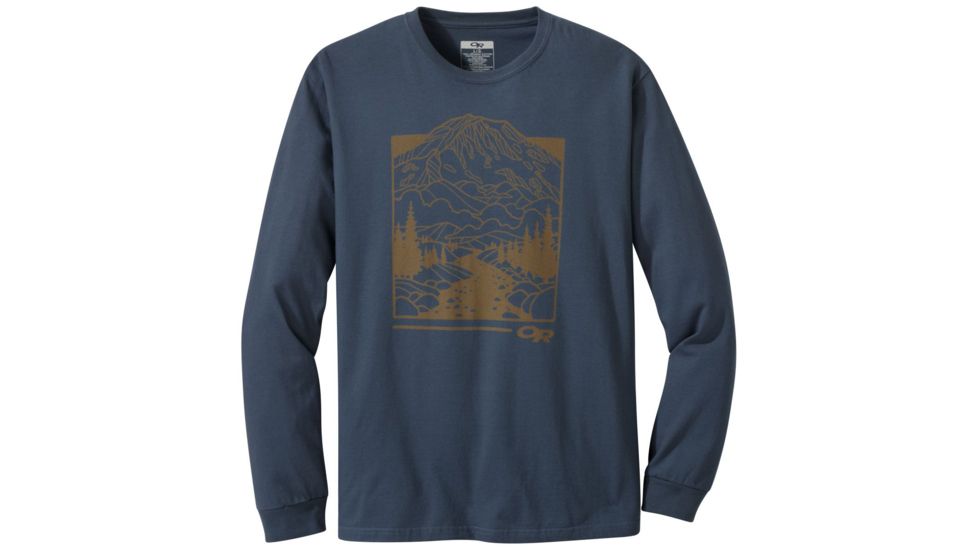 Outdoor Research Rainier L/S Tee - Mens, Night, Medium, 2734040218007