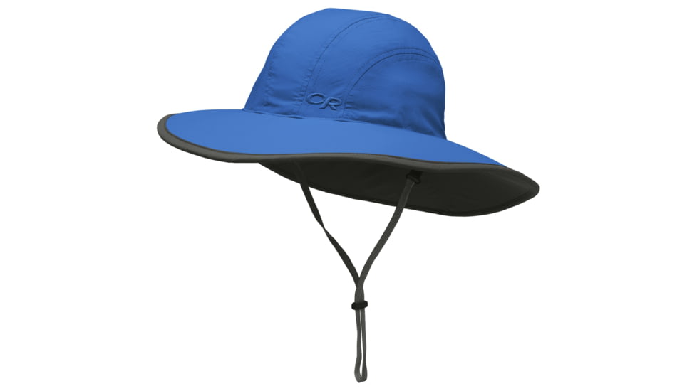 Outdoor Research Rambler Sun Sombrero, Kids, Glacier/Dark Grey, L 243464-gl/dg-L