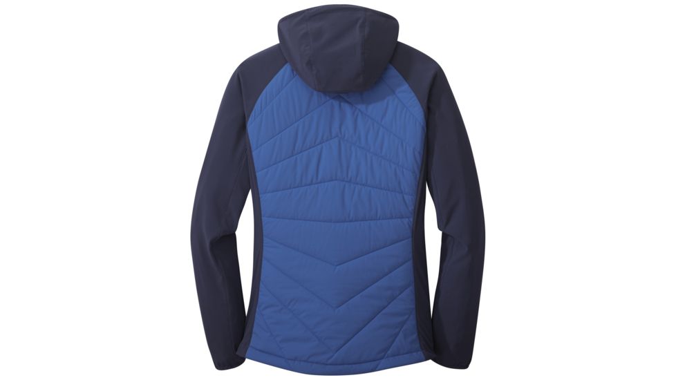 Outdoor Research Refuge Hybrid Hooded Jacket - Womens, Lapis/Naval Blue, Extra Small, 2691981336005