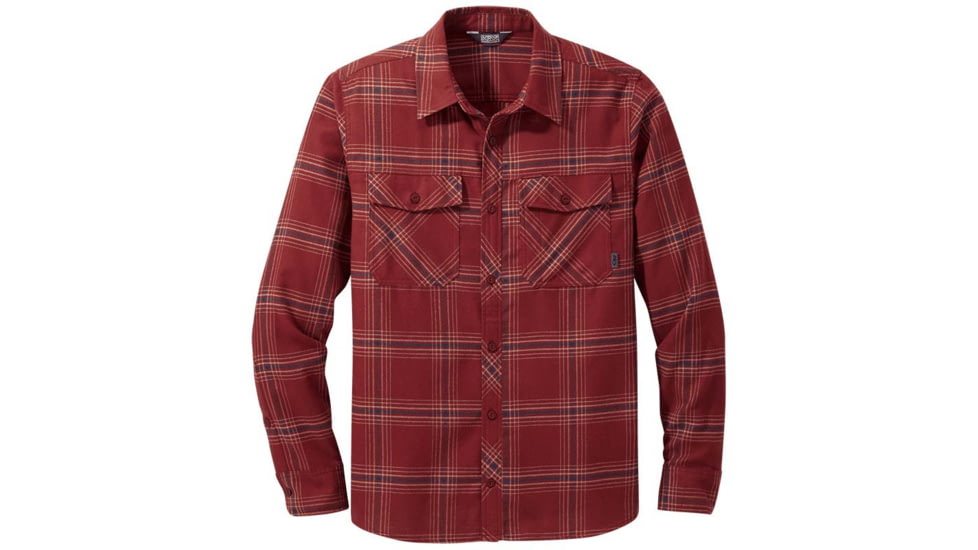 Outdoor Research Sandpoint Flannel Shirt - Mens, Madder Plaid, Extra Large, 2776011863009