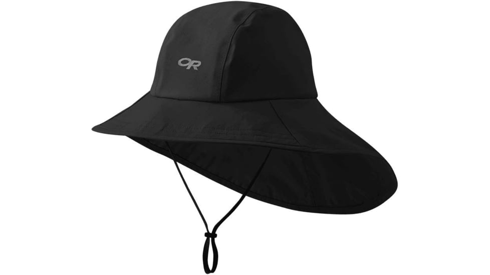 Outdoor Research Seattle Cape Hat, Black, Small, 2776620001006