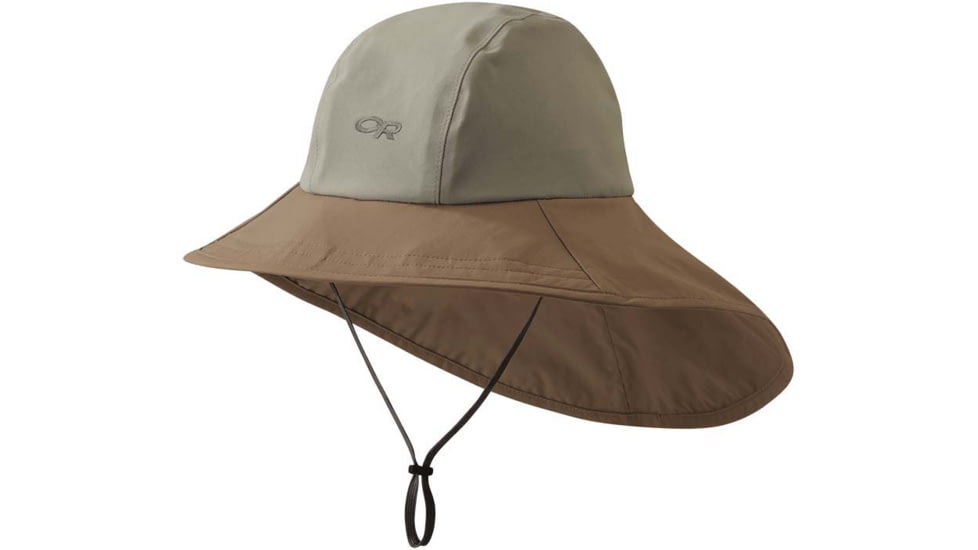 Outdoor Research Seattle Cape Hat, Khaki/Java, Extra Large, 2776620807009
