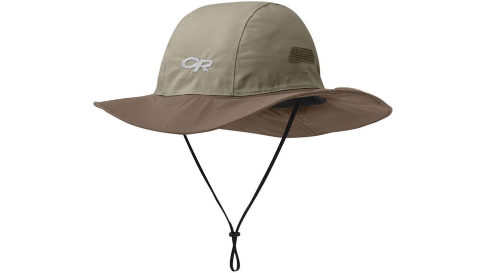 Outdoor Research Seattle Rain Hat, Khaki/Java, Extra Large, 2801350807009
