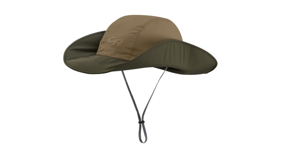 Outdoor Research Seattle Sun Sombrero, Unisex, Coyote/Fatigue, S/M 264387-cyt/ftg-S/M