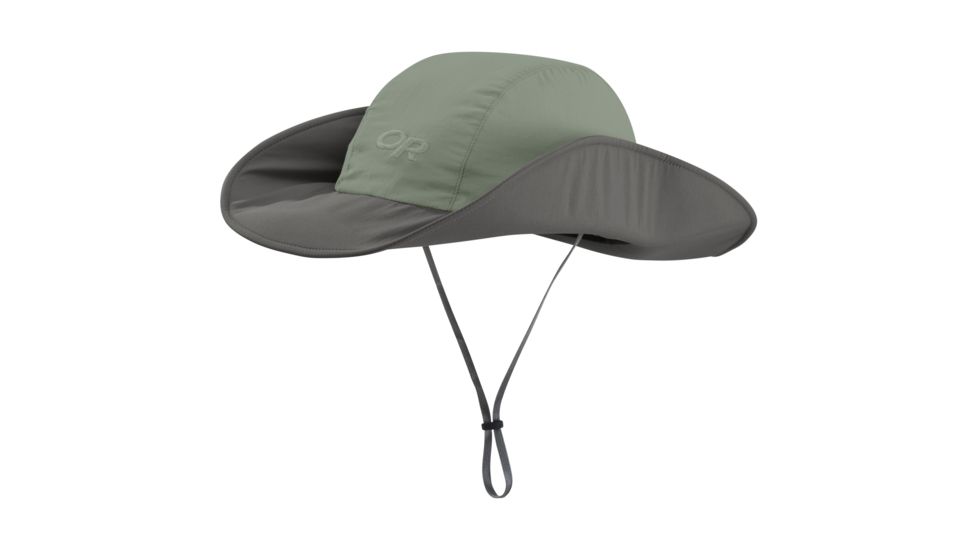 Outdoor Research Seattle Sun Sombrero, Unisex, Sage/Pewter, L/XL 264387-sage/pewter-L/XL