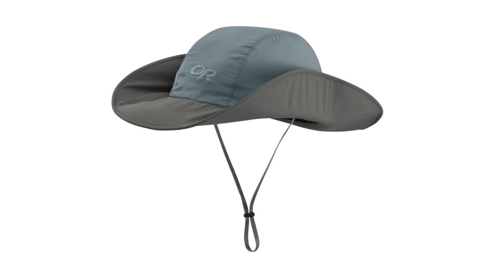 Outdoor Research Seattle Sun Sombrero, Unisex, Shade/Pewter, S/M 264387-shade/pewter-S/M