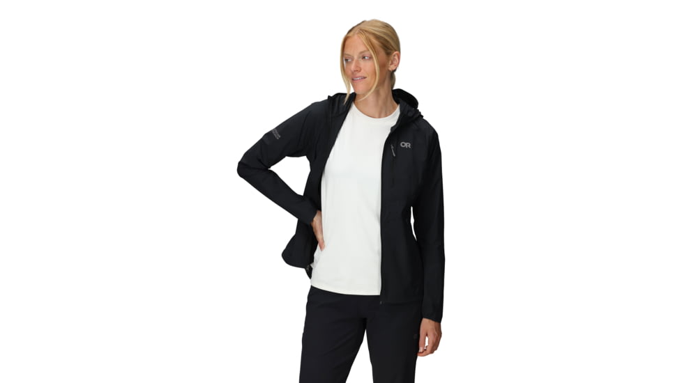 Outdoor Research Shadow Wind Hoodie - Womens, Black, Extra Small, 3009000001-XS