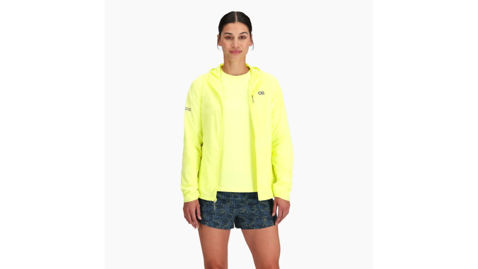 Outdoor Research Shadow Wind Hoodie - Womens, Limonata, Extra Small, 300900-2641-005
