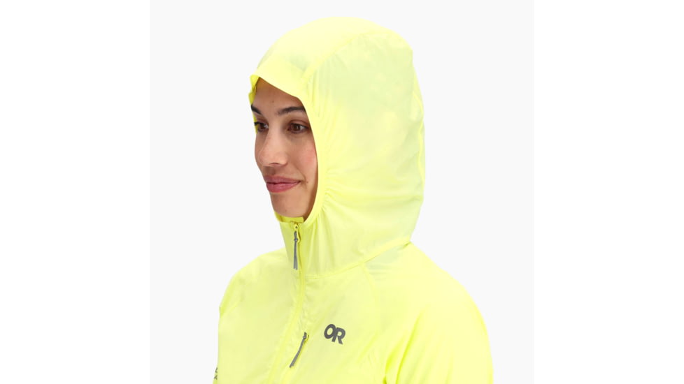 Outdoor Research Shadow Wind Hoodie - Womens, Limonata, Extra Small, 300900-2641-005