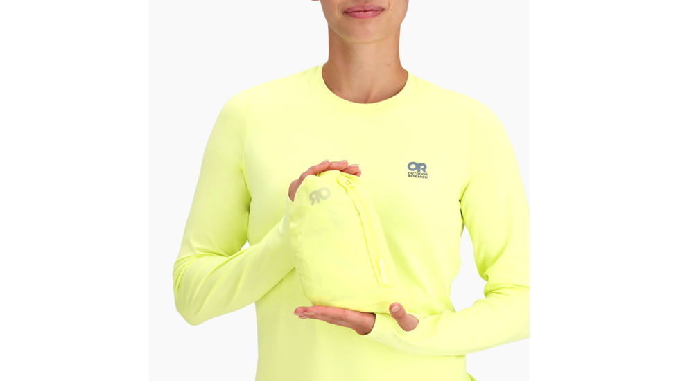 Outdoor Research Shadow Wind Hoodie - Womens, Limonata, Extra Small, 300900-2641-005