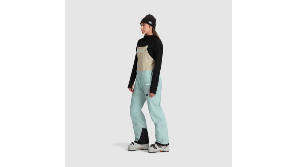 Outdoor Research Skytour AscentShell Bibs - Womens, Sage/Pro Khaki, Large, 2832082613008