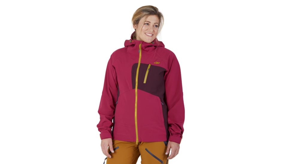 Outdoor Research Skyward II Jacket - Womens, Beet/Cacao, Small, 2680941587006