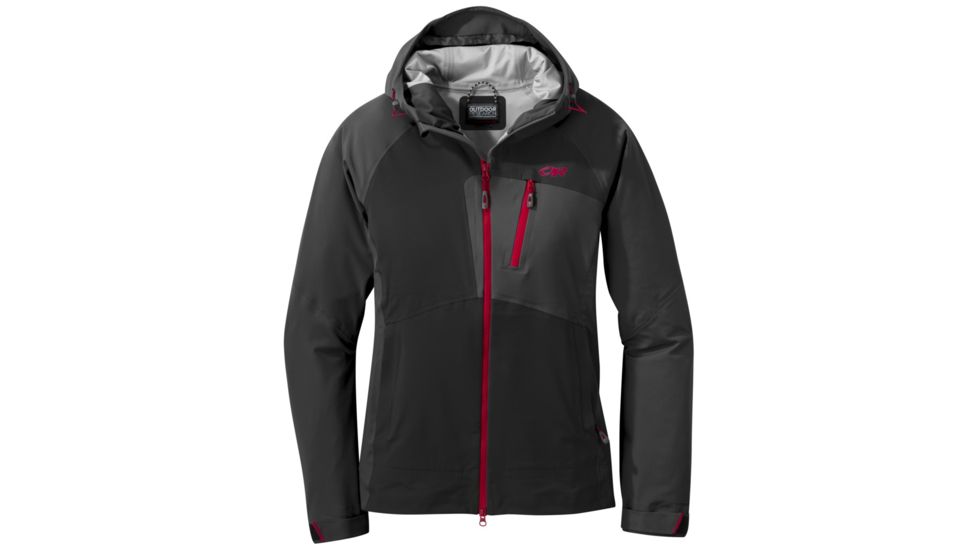 Outdoor Research Skyward II Jacket - Womens, Black/Storm, Large, 2680941344008
