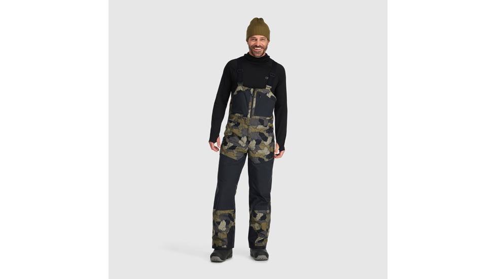 Outdoor Research Snowcrew Bibs - Mens, Loden Camo/Black, 3XL, 3000582228-XXXL