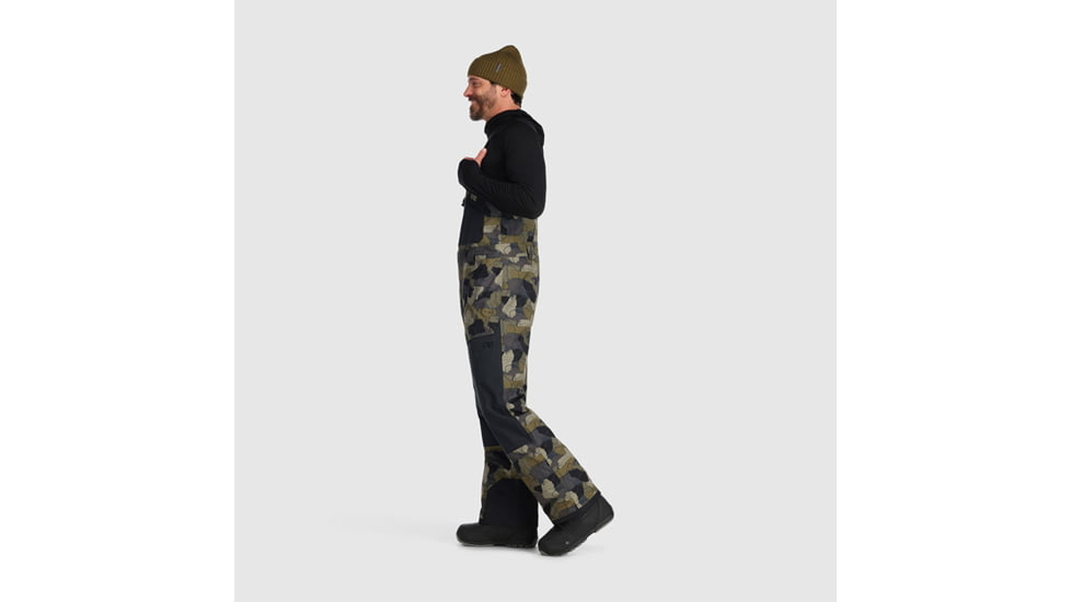 Outdoor Research Snowcrew Bibs - Mens, Loden Camo/Black, 3XL, 3000582228-XXXL