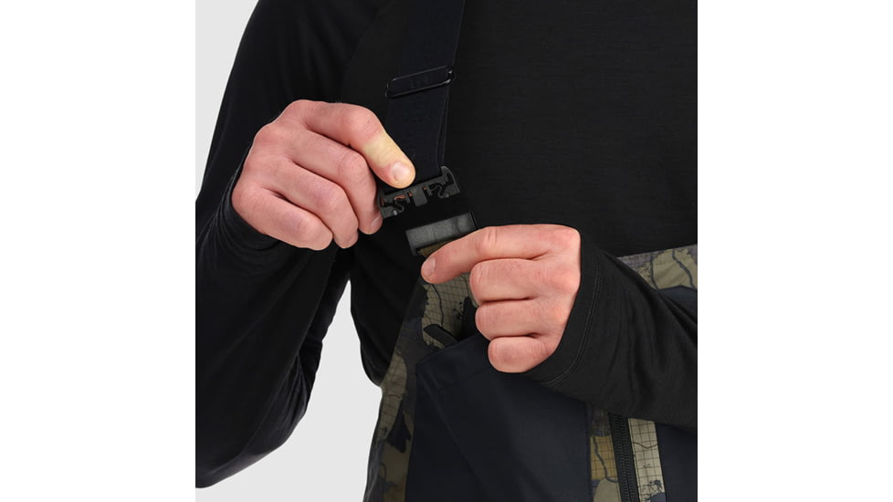 Outdoor Research Snowcrew Bibs - Mens, Loden Camo/Black, 3XL, 3000582228-XXXL