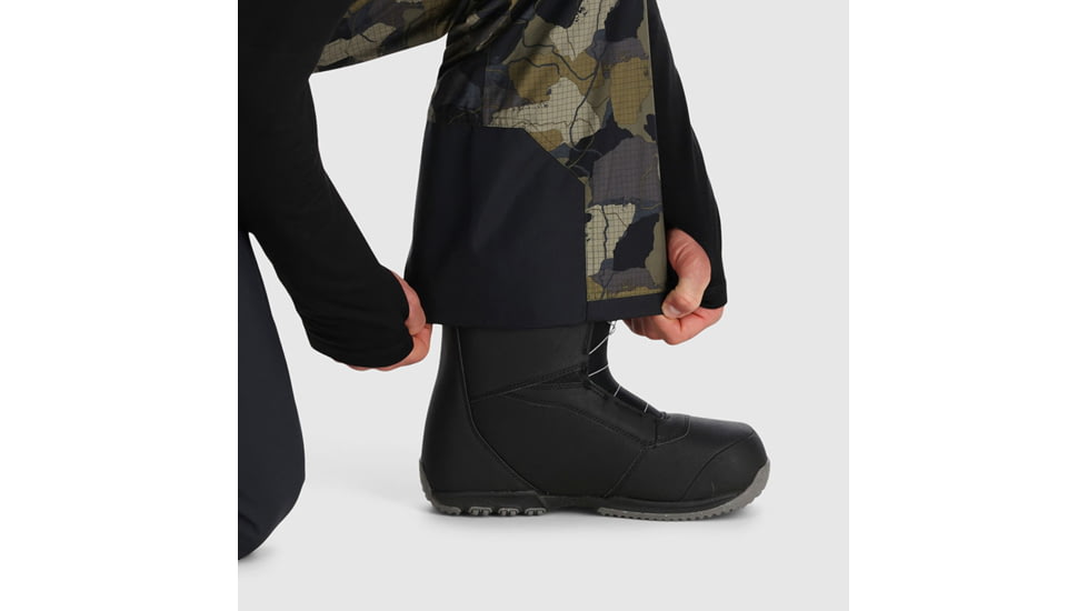 Outdoor Research Snowcrew Bibs - Mens, Loden Camo/Black, 3XL, 3000582228-XXXL