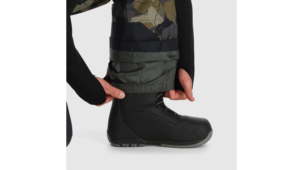Outdoor Research Snowcrew Bibs - Mens, Loden Camo/Black, 3XL, 3000582228-XXXL