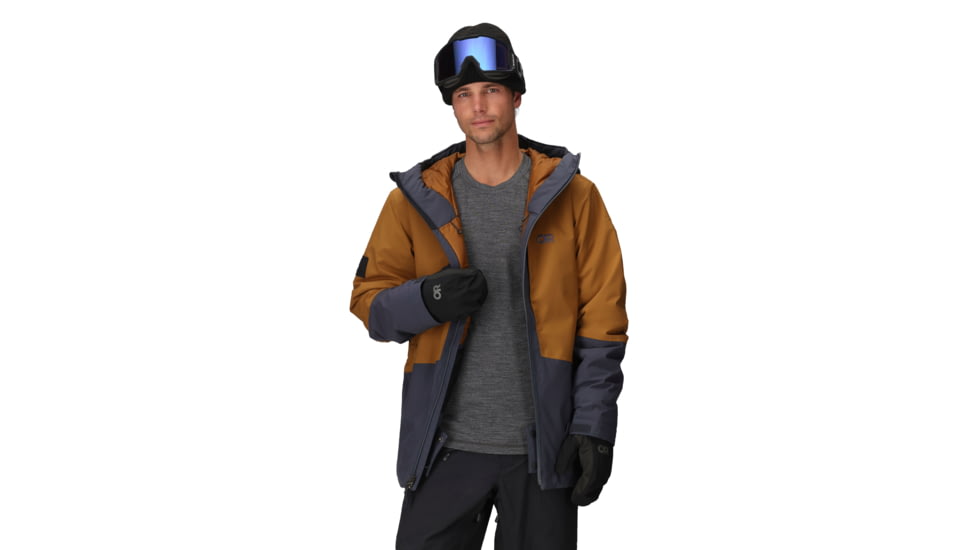 Outdoor Research Snowcrew Jacket - Mens, Atlantic/Bronze, Large, 2831902983008