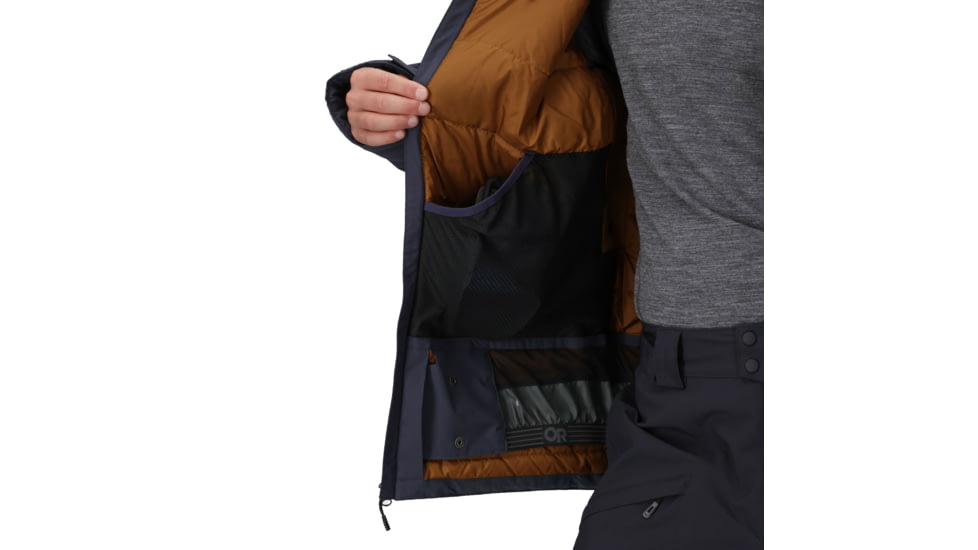 Outdoor Research Snowcrew Jacket - Mens, Atlantic/Bronze, Large, 2831902983008