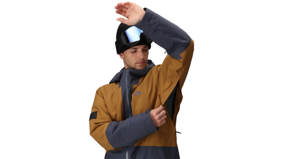 Outdoor Research Snowcrew Jacket - Mens, Atlantic/Bronze, Large, 2831902983008