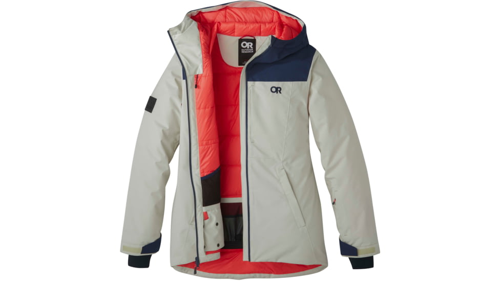 Outdoor Research Snowcrew Jacket - Womens, Sand/Naval Blue, Medium, 2832052063007