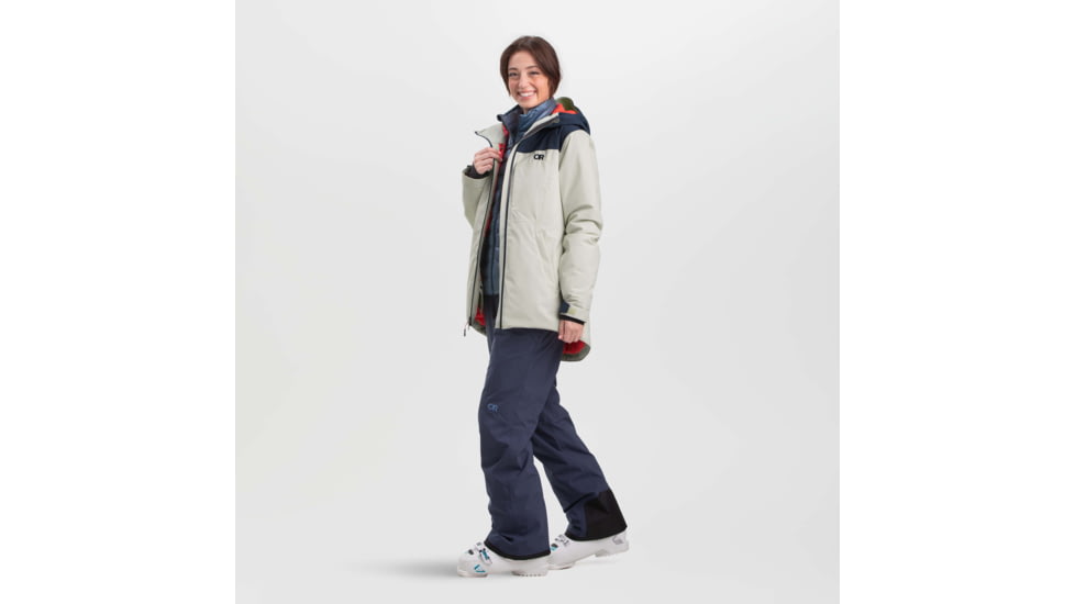 Outdoor Research Snowcrew Jacket - Womens, Sand/Naval Blue, Medium, 2832052063007