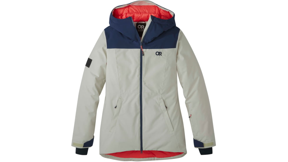 Outdoor Research Snowcrew Jacket - Womens, Sand/Naval Blue, Medium, 2832052063007