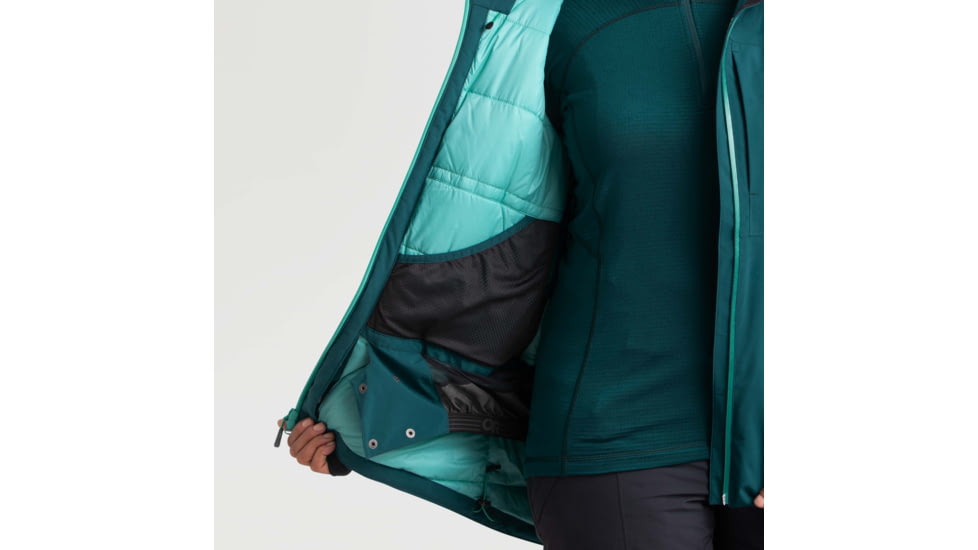Outdoor Research Snowcrew Jacket - Womens, Treeline, Medium, 2832052023007
