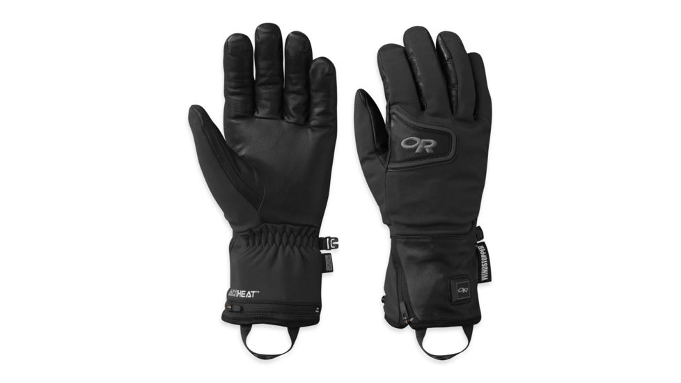 Outdoor Research Stormtracker Heated Gloves - Mens-Black-Large
