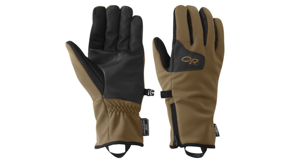 Outdoor Research Stormtracker Sensor Gloves - Mens, Coyote/Black, Large, 2448810104008