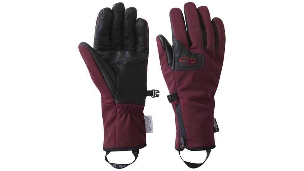Outdoor Research Stormtracker Sensor Gloves - Womens, Raisin, Large, 2448821586008