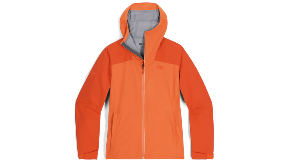 Outdoor Research Stratoburst Stretch Rain Jacket - Womens, Spice/Zest, Large, 3008942839-L