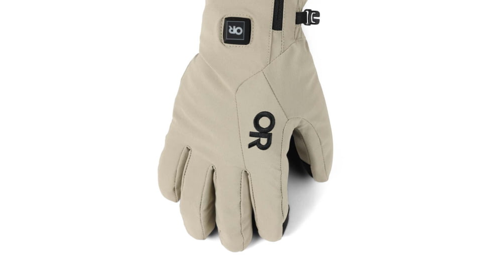 Outdoor Research Sureshot Heated Softshell Gloves - Mens, Pro Khaki, Large, 3000072291008