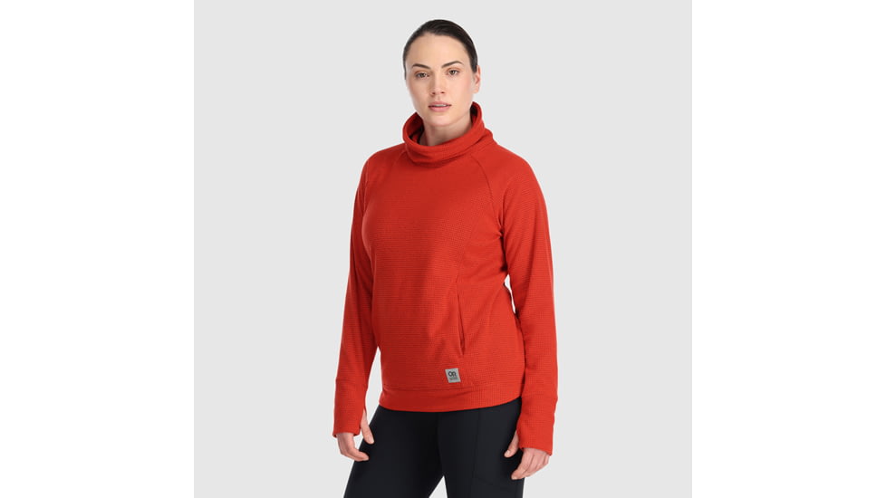 Outdoor Research Trail Mix Cowl Pullover - Womens, Cranberry, S, 2744410420006