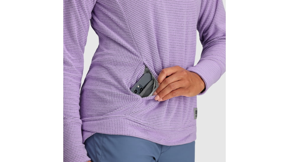 Outdoor Research Trail Mix Cowl Pullover - Womens, Lavender, Medium, 2744410320007