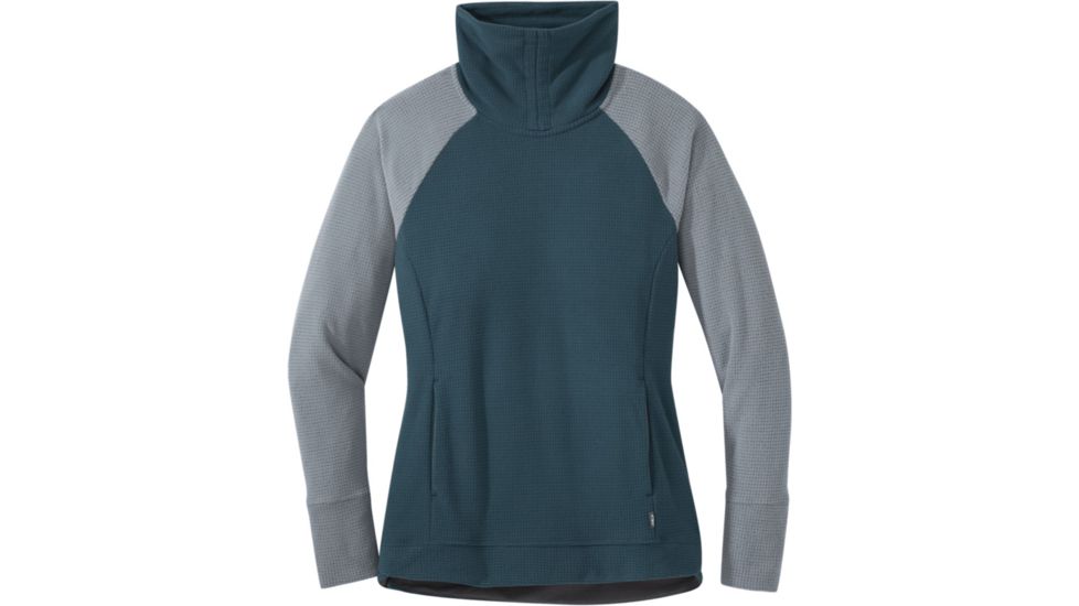 Outdoor Research Trail Mix Cowl Pullover - Womens, Mediterranean/Lead, Medium, 2744411797007