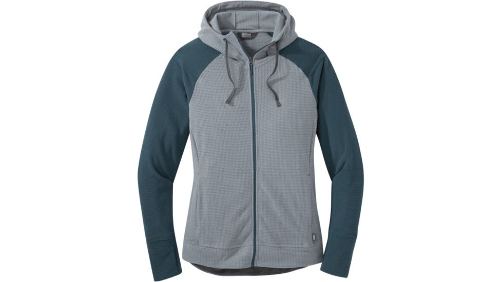 Outdoor Research Trail Mix Jacket - Womens, Lead/Mediterranean, Large, 2744421796008