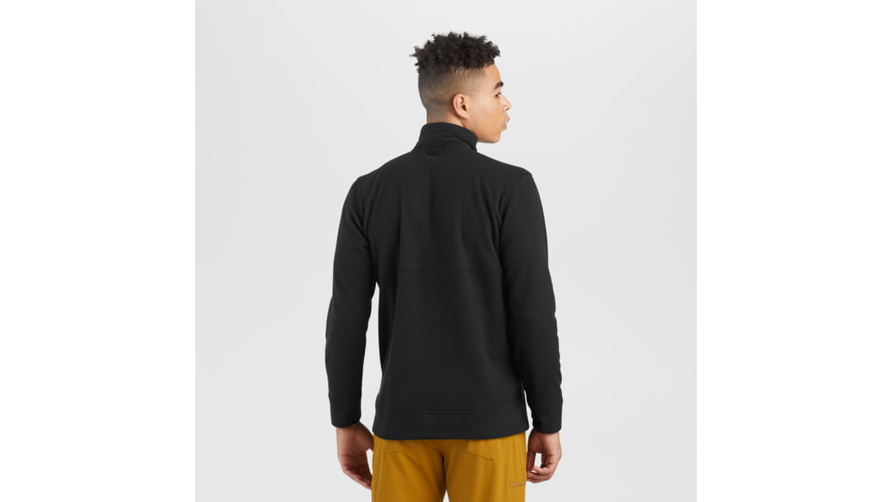 Outdoor Research Trail Mix Snap Pullover II - Mens, Black, L, 2885480001008